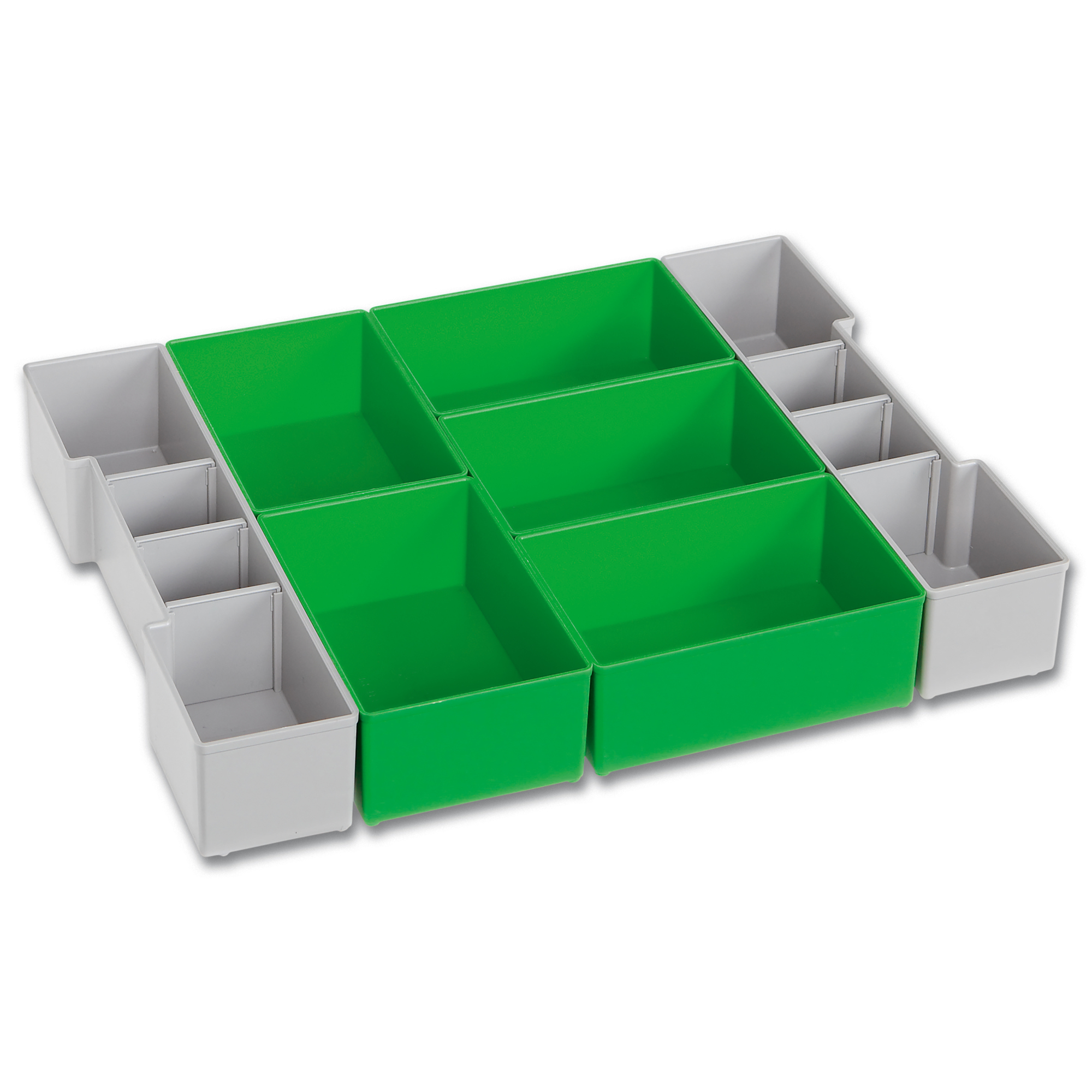 L-Boxx Baseline Organizer Bin Set D3 for L-Boxx 1 — Durable Plastic, Includes 7 Bins, Model# 6000010094